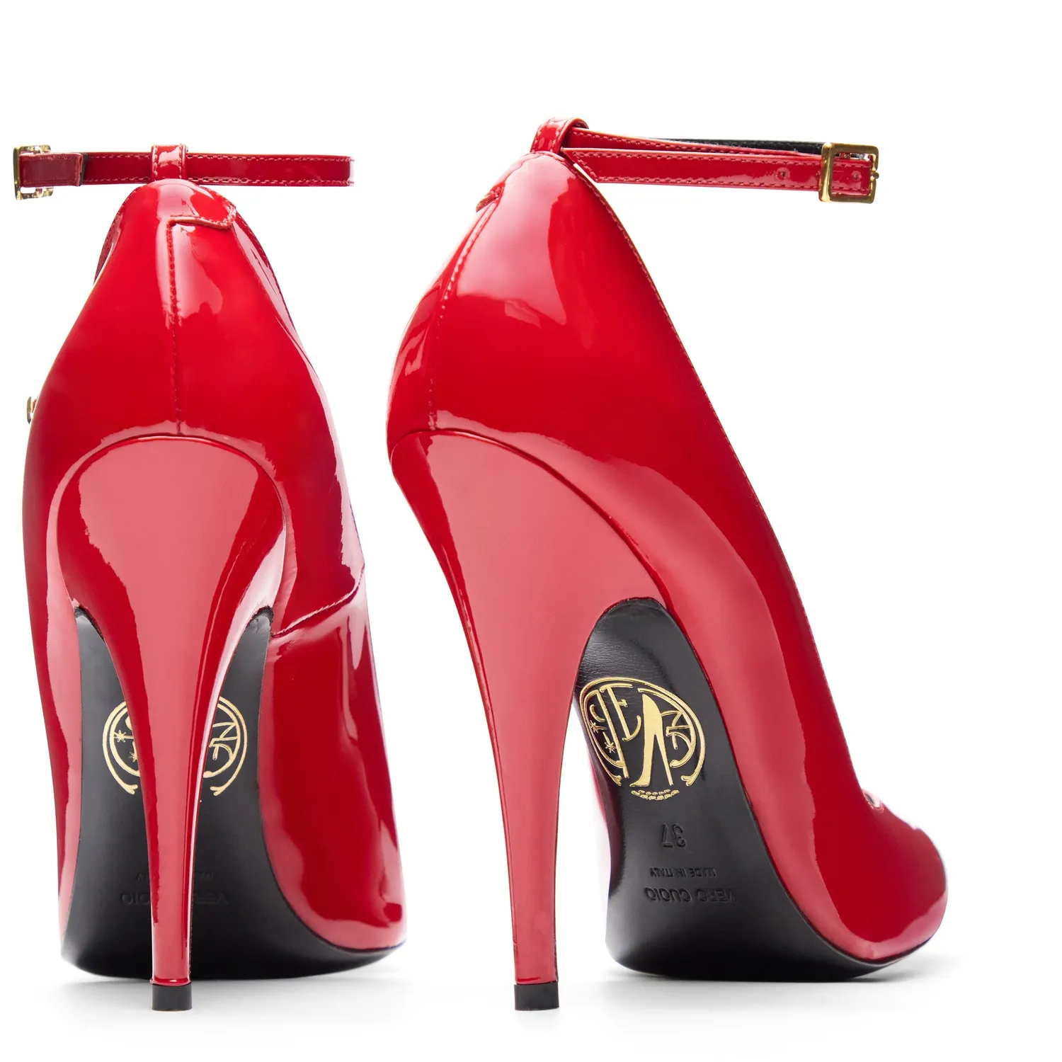 Maison Ernest Go 120 escarpin rouge cuir vernis talon 12 cm