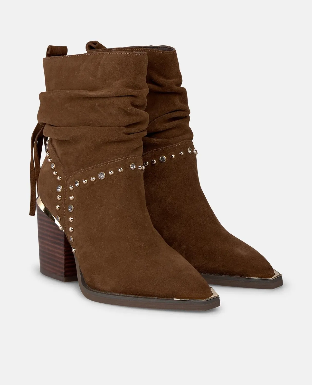 Alma en Pena I250834 bottines talon camel cuir