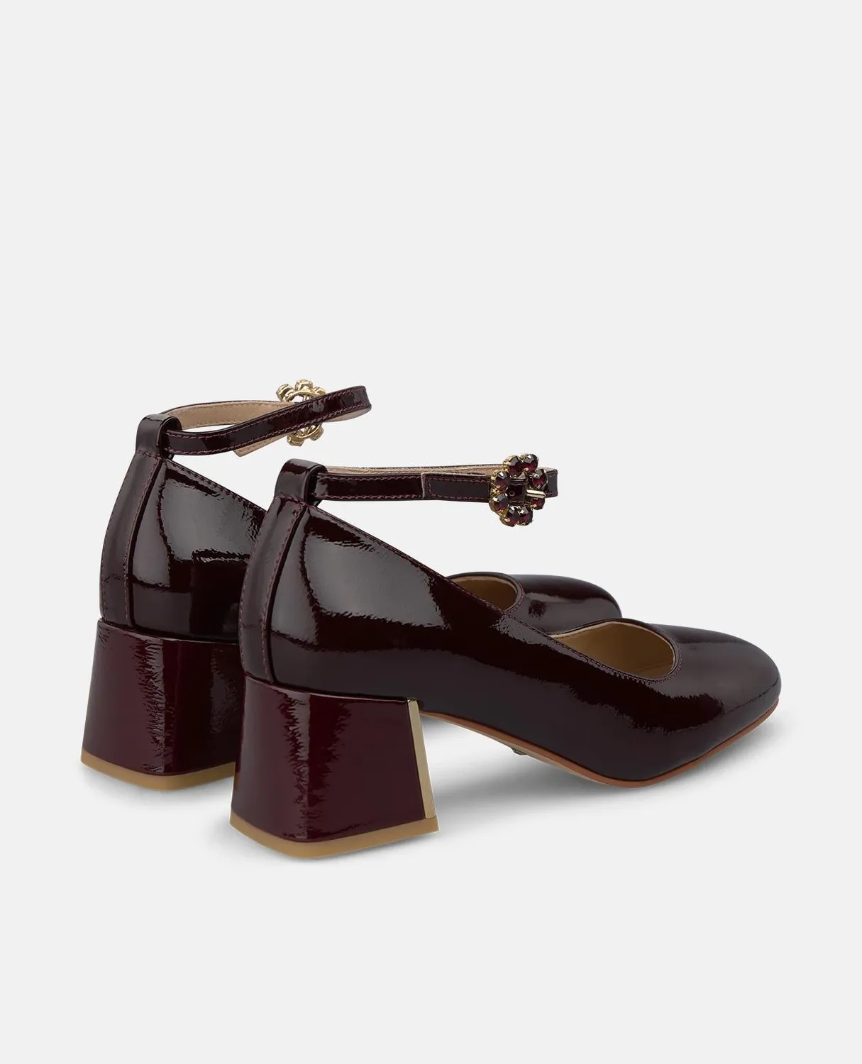 Alma en Pena I260154 escarpins vernis bordeaux 5,5 cm