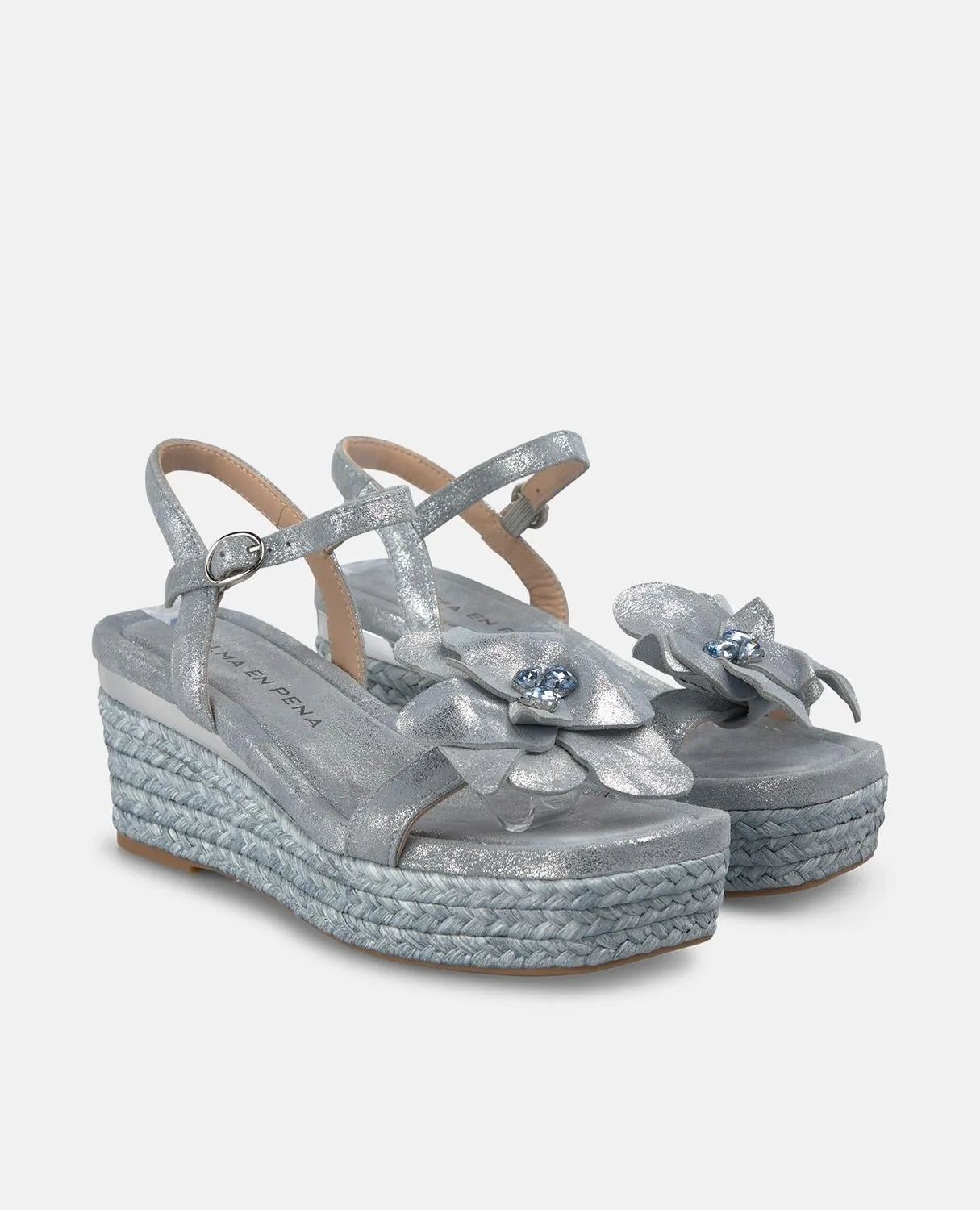 Alma en Pena V266508 sandale esparto bleue 7,5 cm
