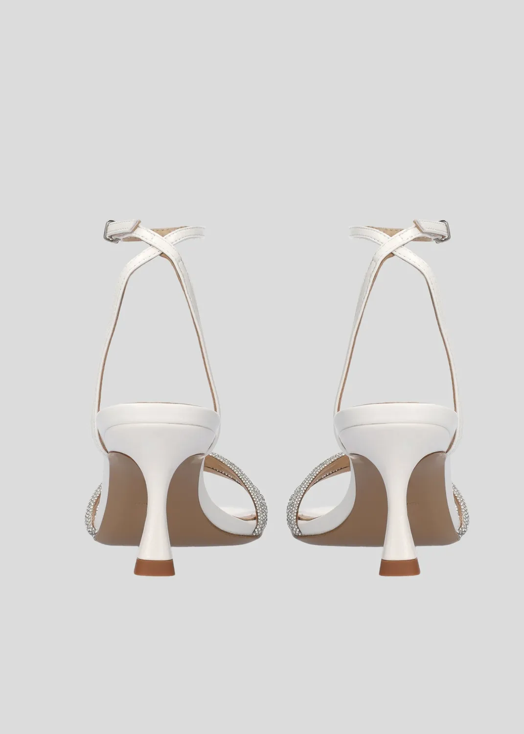 Lola Cruz Petrina sandales à talon blanc