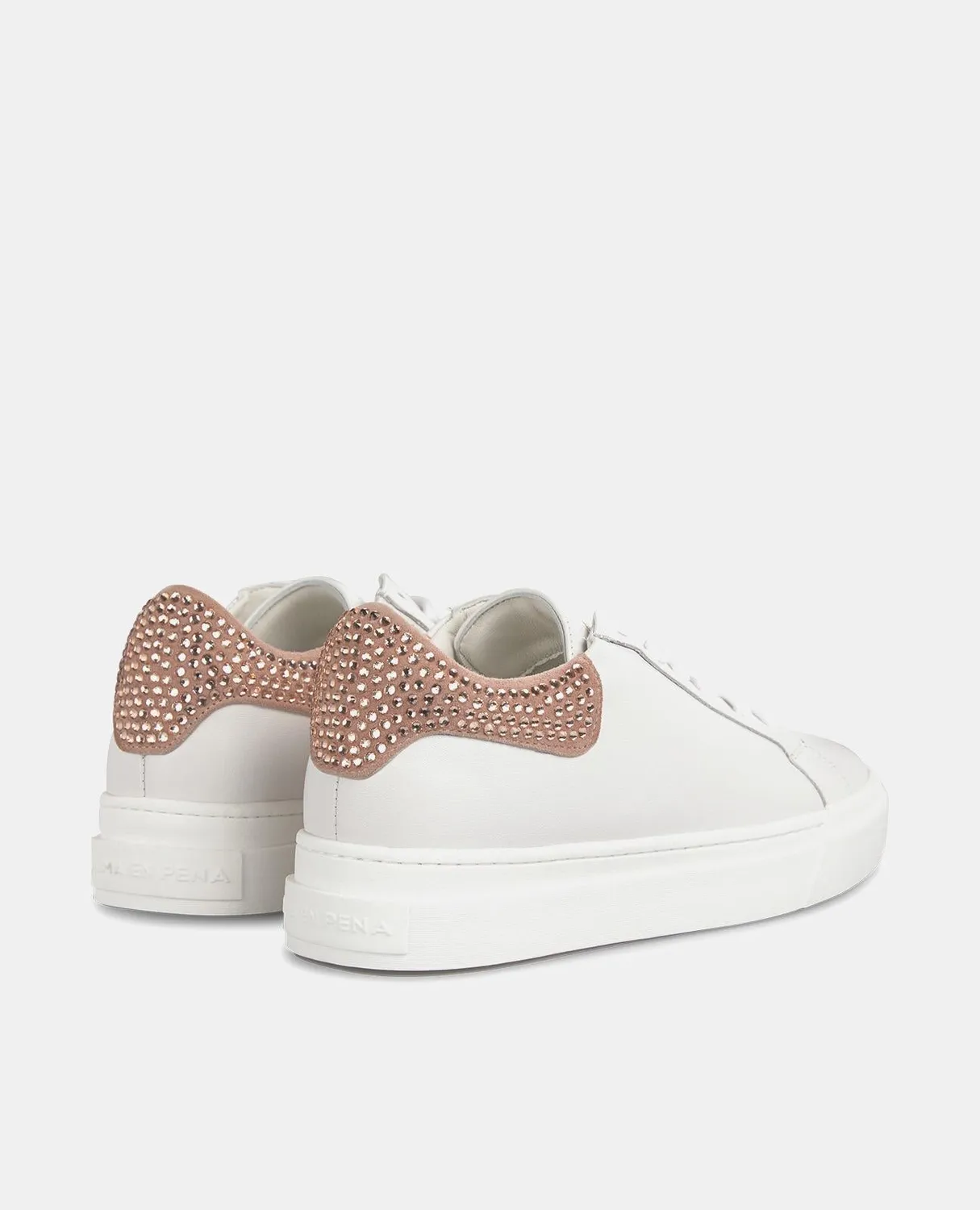 Alma en Pena I241201 sneakers cuir rose plateforme 3,8 cm