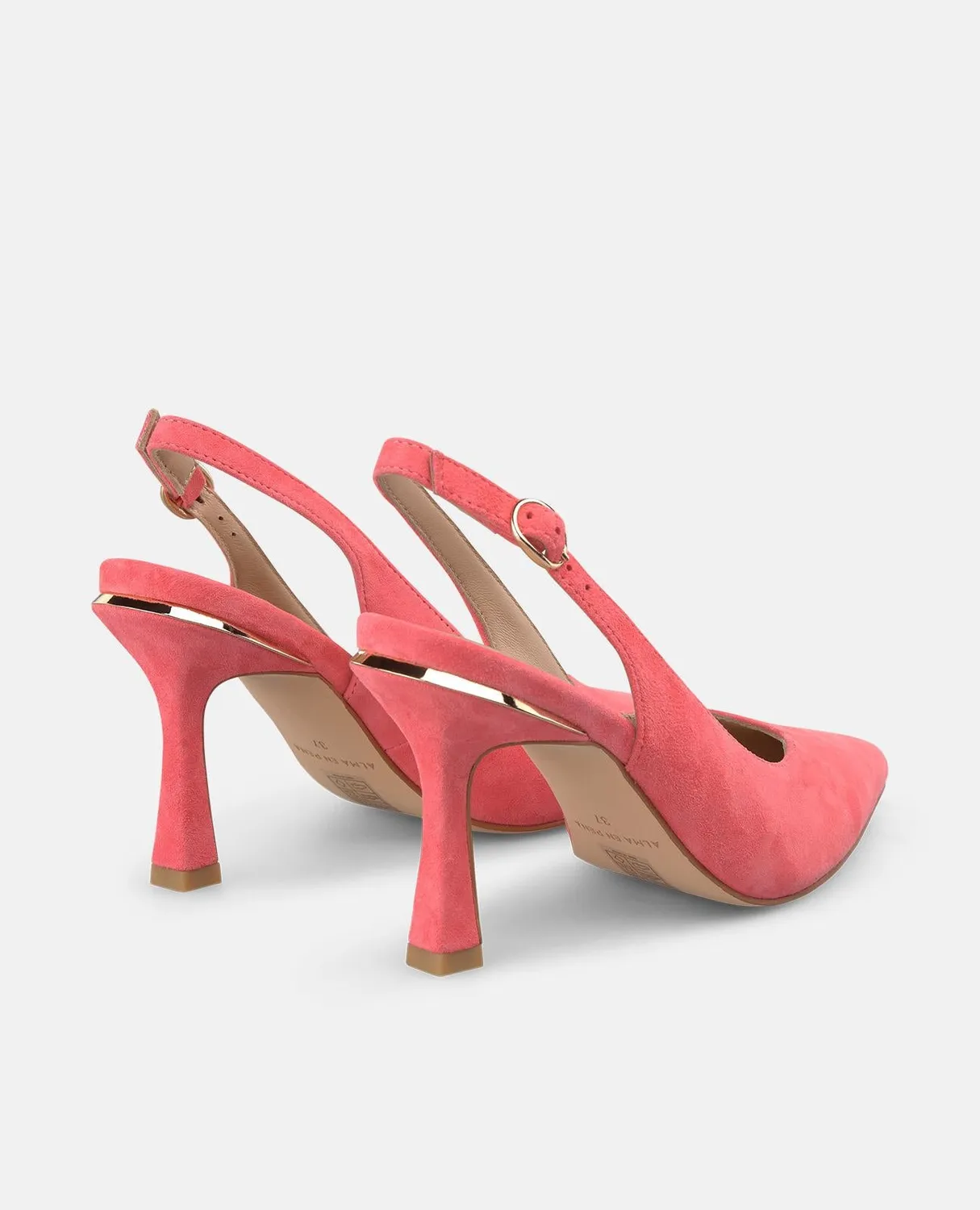 Alma en Pena V261800 escarpins cuir corail 9 cm