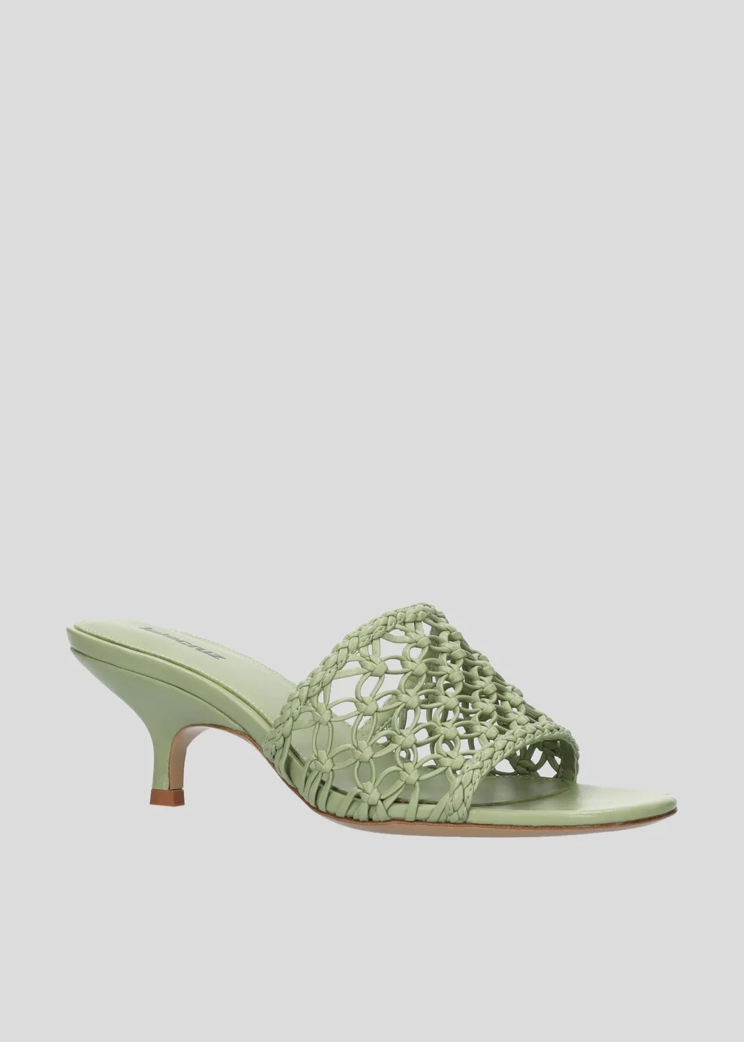 Lola Cruz Gara Mule 55 mules vert aloe talon 5,5 cm