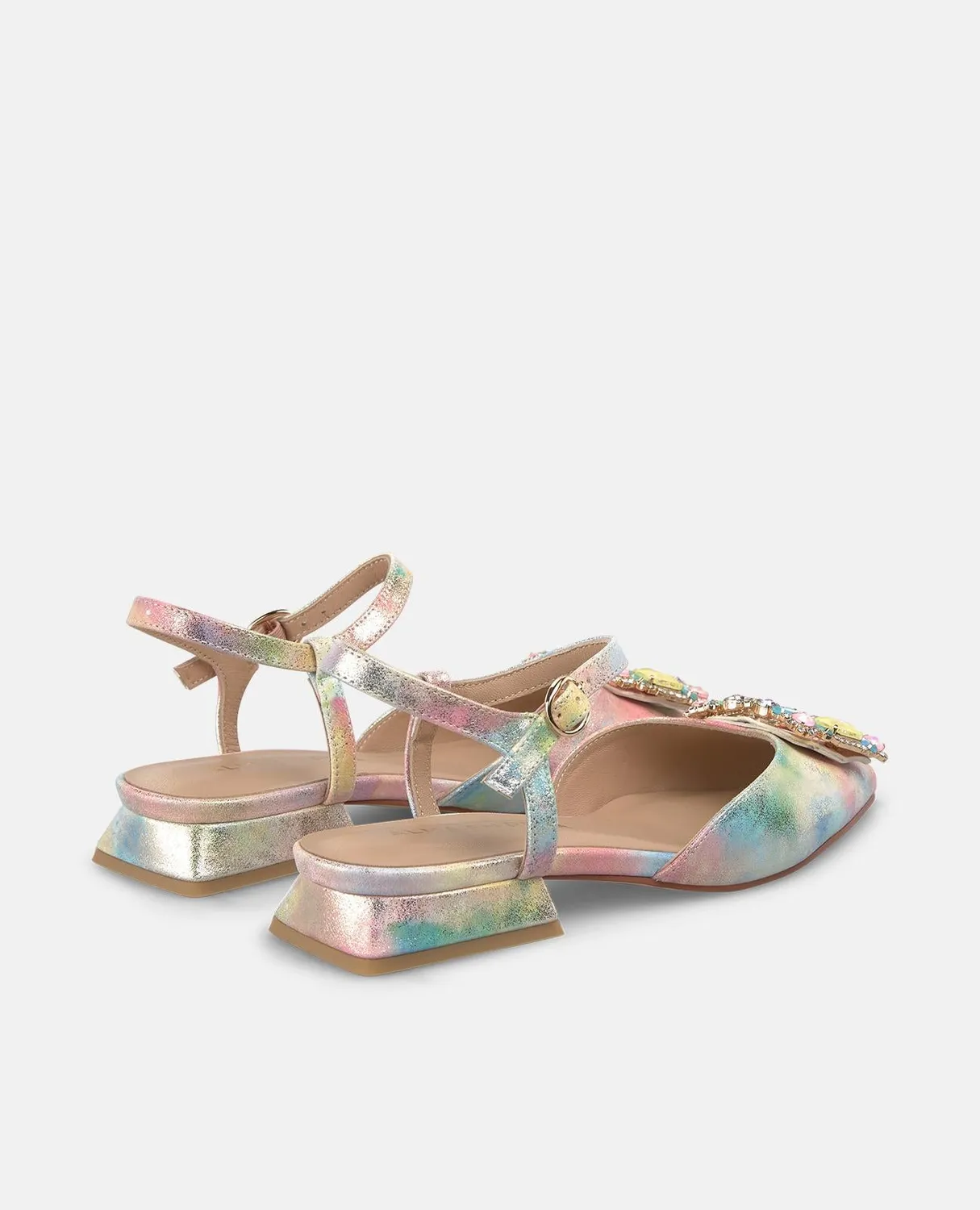 Alma en Pena V261002 escarpin plat rose cuir 2 cm