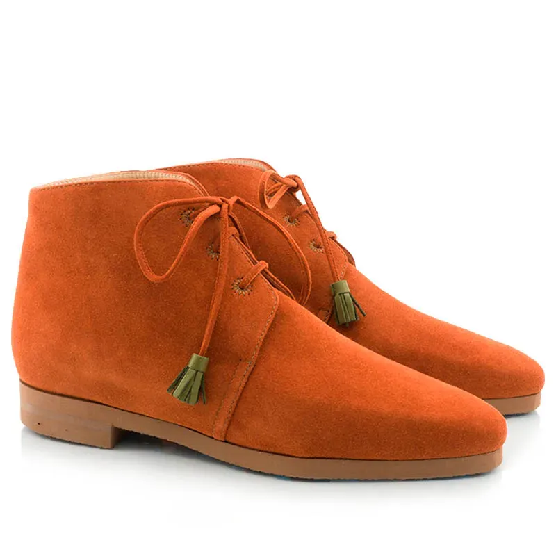 Bégum Paris Junon bottine rouille plate cuir