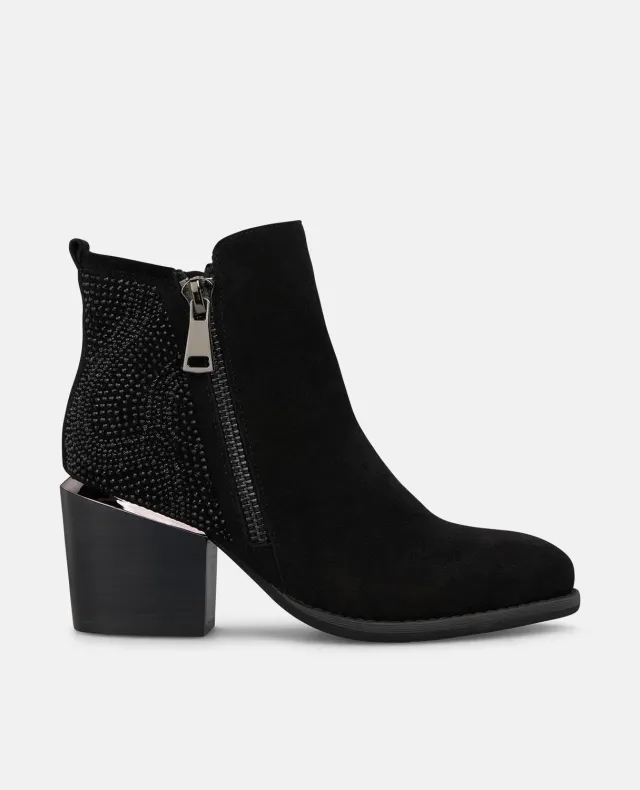 Alma en Pena I2652401C bottines talon noir ante 7,5 cm