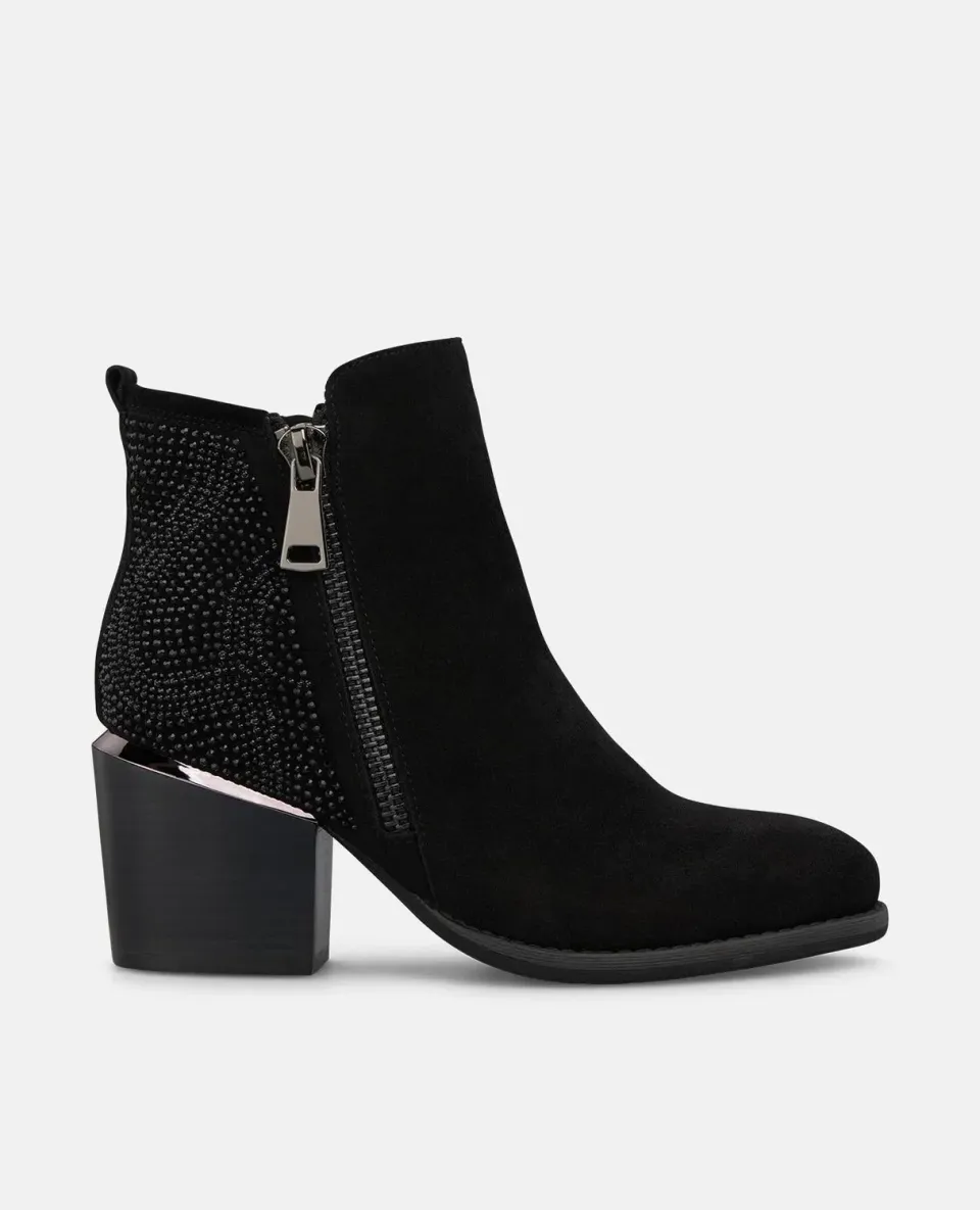Alma en Pena I2652401C bottines talon noir ante 7,5 cm