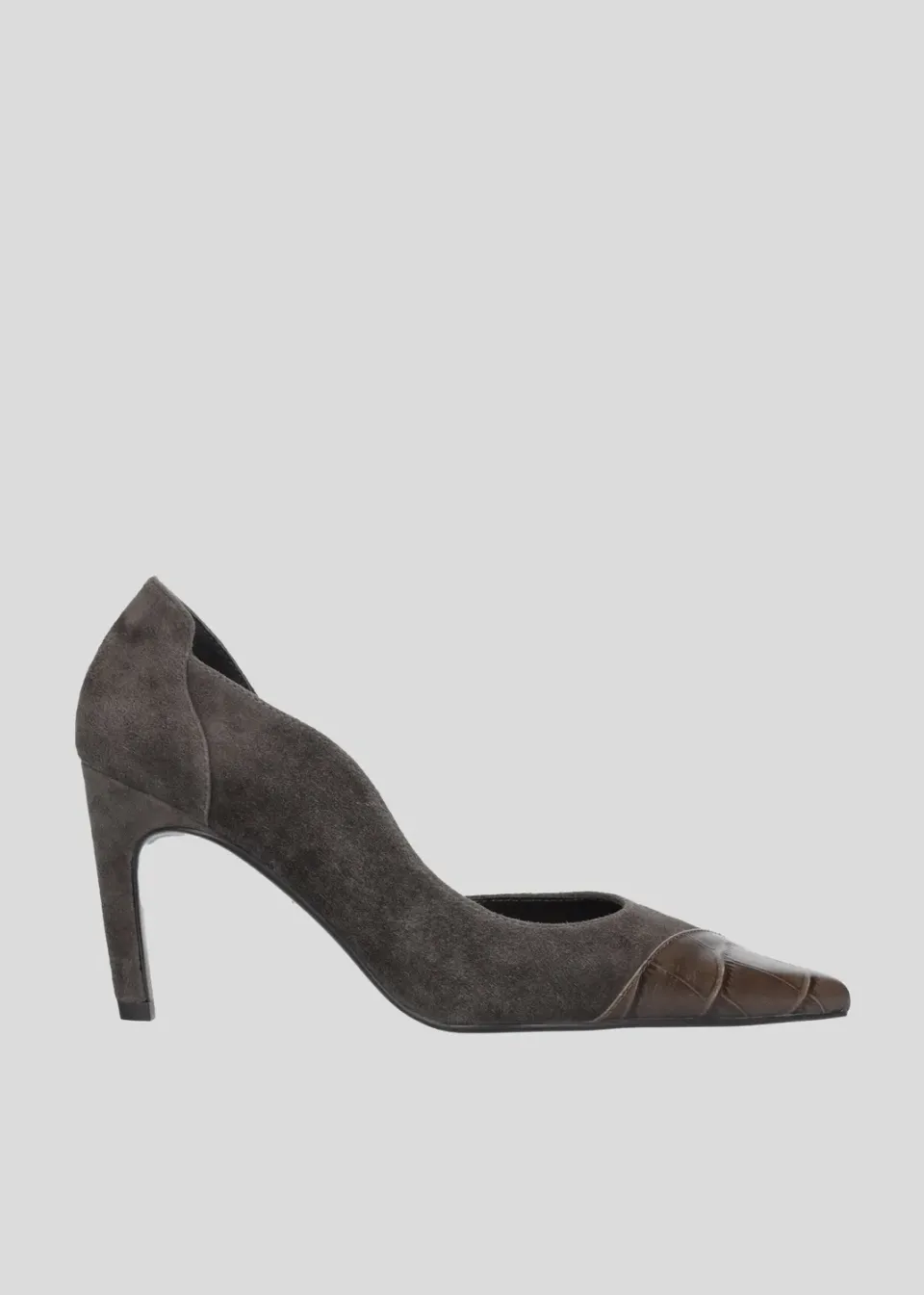 Lola Cruz Elle 85 escarpins gris talon 8,5 cm