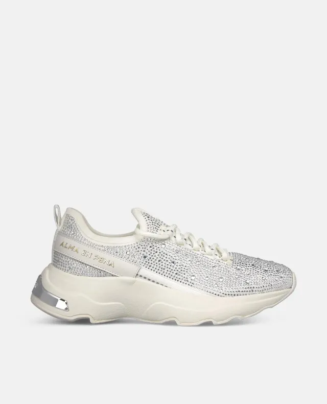 Alma en Pena V2652601 sneaker blanche clous 4,5 cm