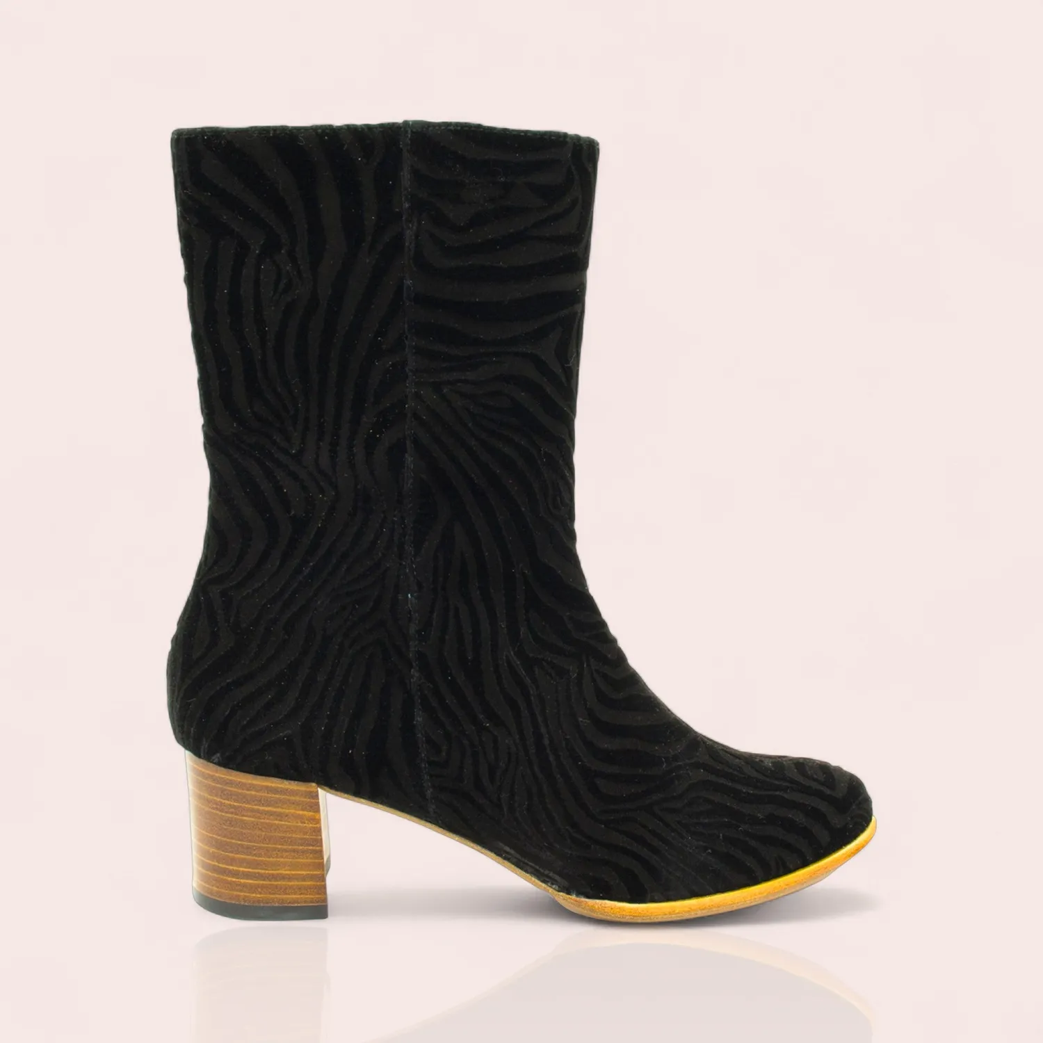 Karine Arabian PHOENIX bottine marron cuir talon 50mm