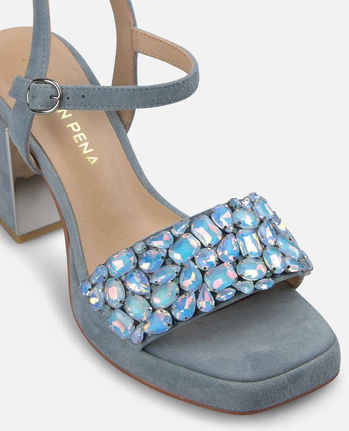 Alma en Pena V262652 sandales talon 8,5cm jean strass
