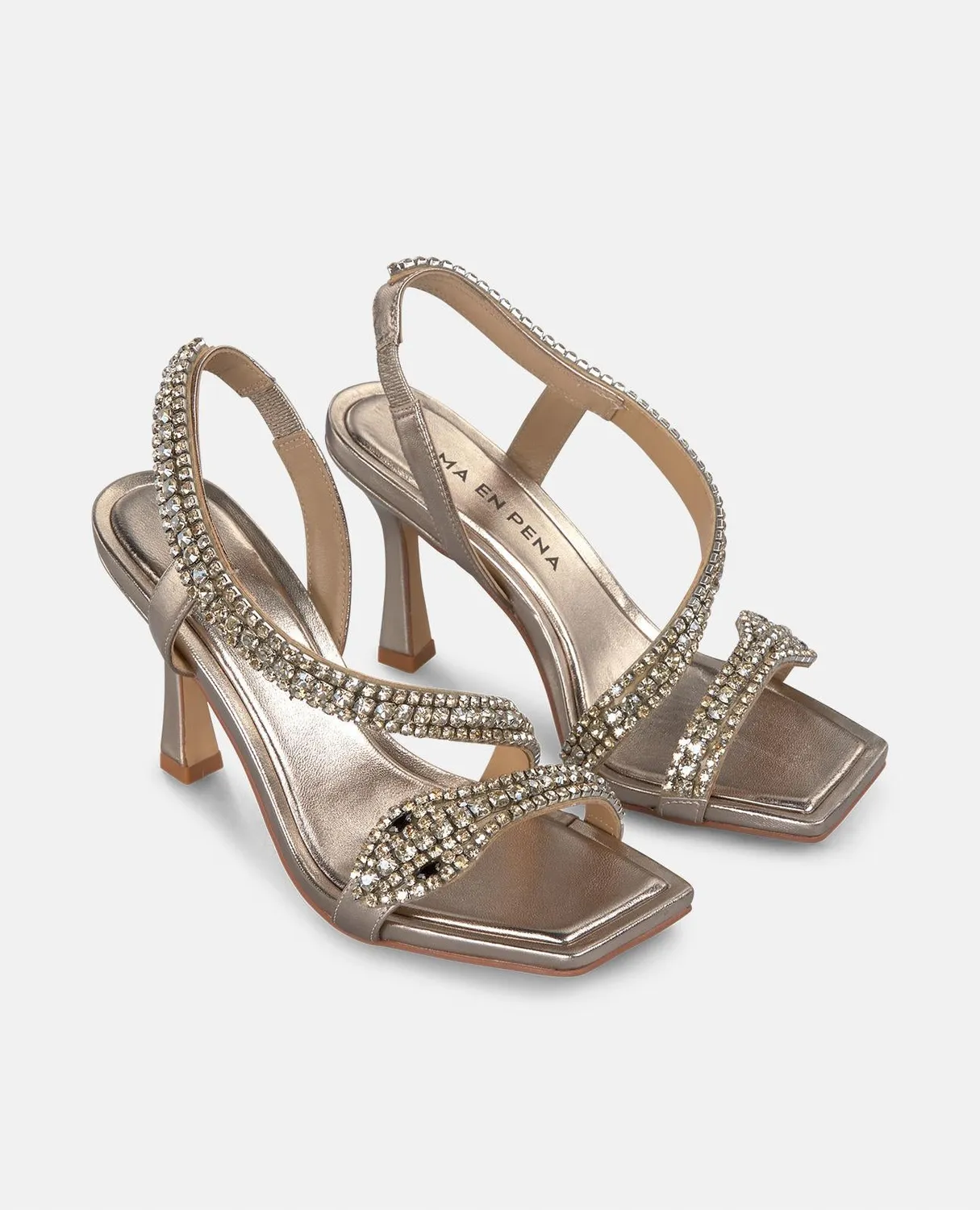 Alma en Pena V250840 sandales serpent bronze talon 9 cm