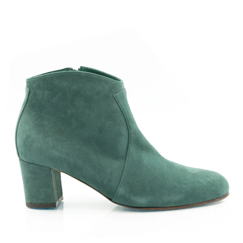 Bégum Paris Oxford bottine velours talon 5 cm