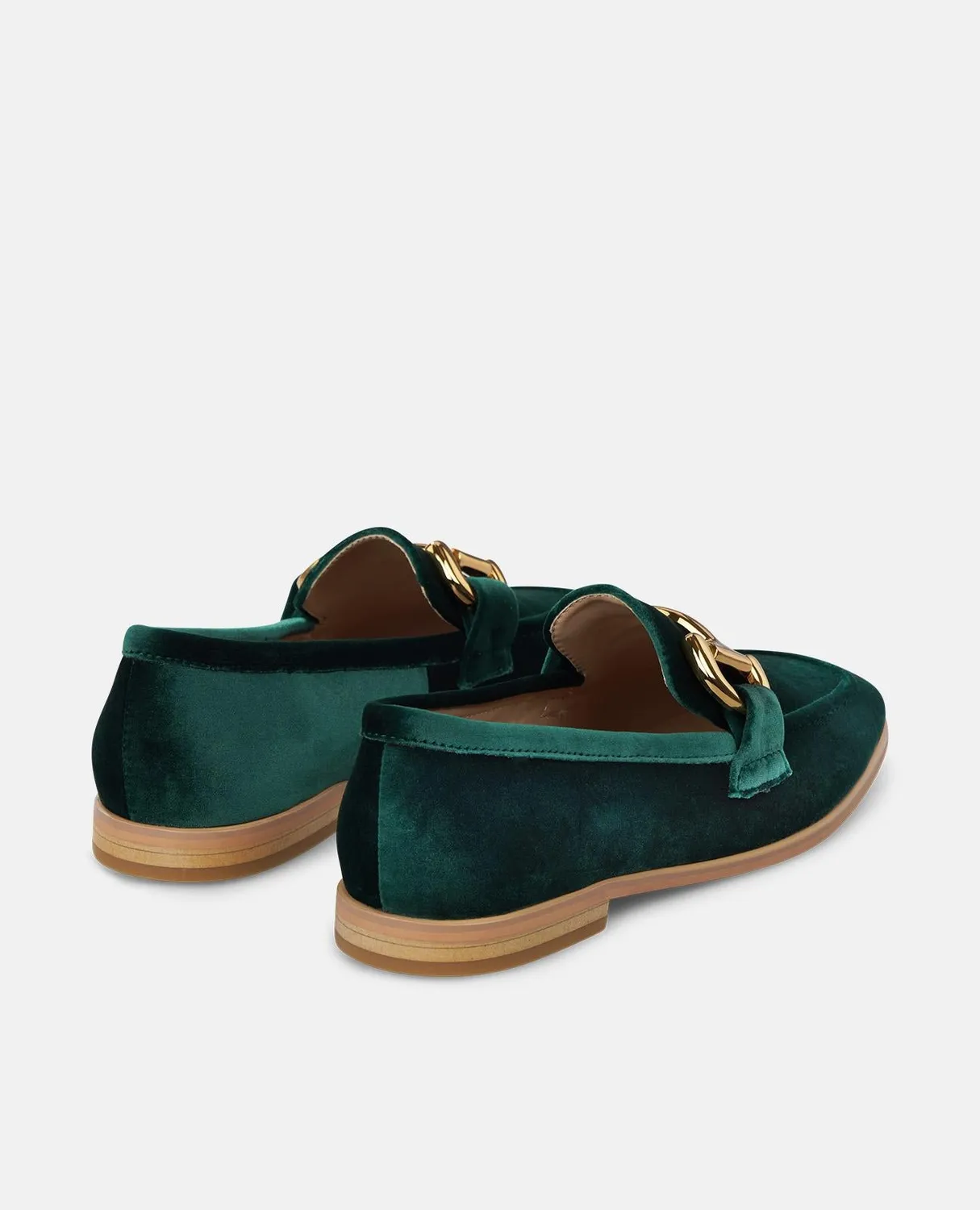 Alma en Pena I2550603 mocassins velours vert talon 2 cm