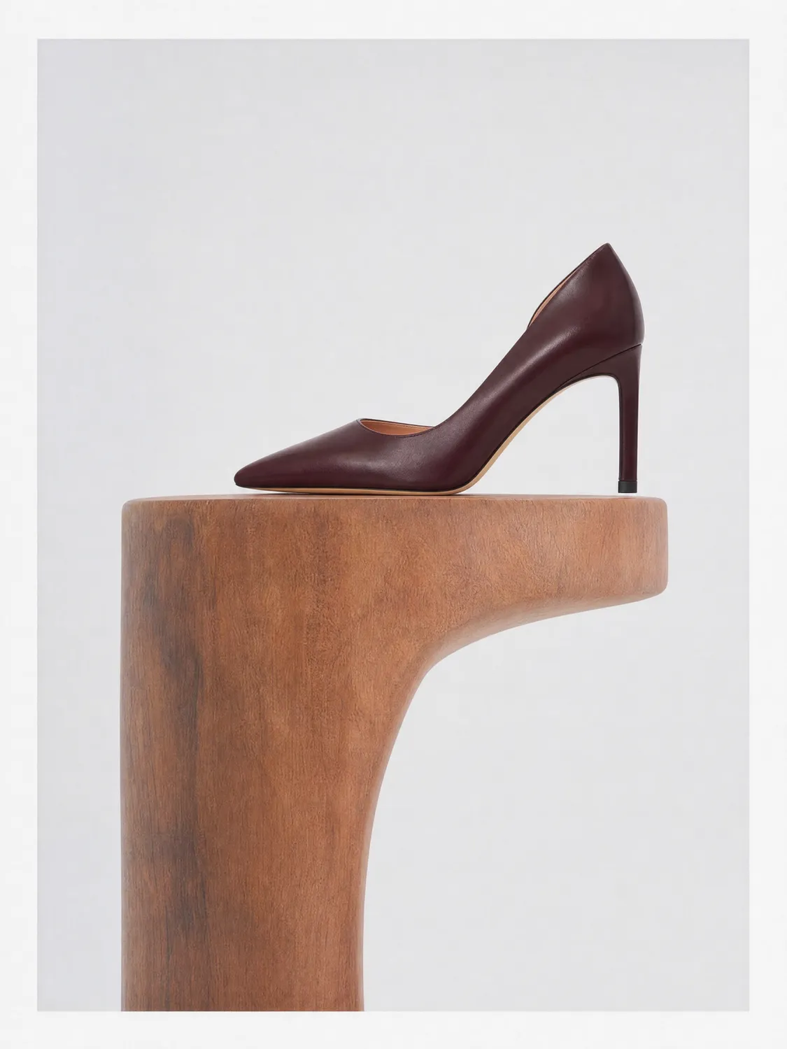 Mi/Mai Kelly Burgundy escarpins cuir bordeaux 8 cm
