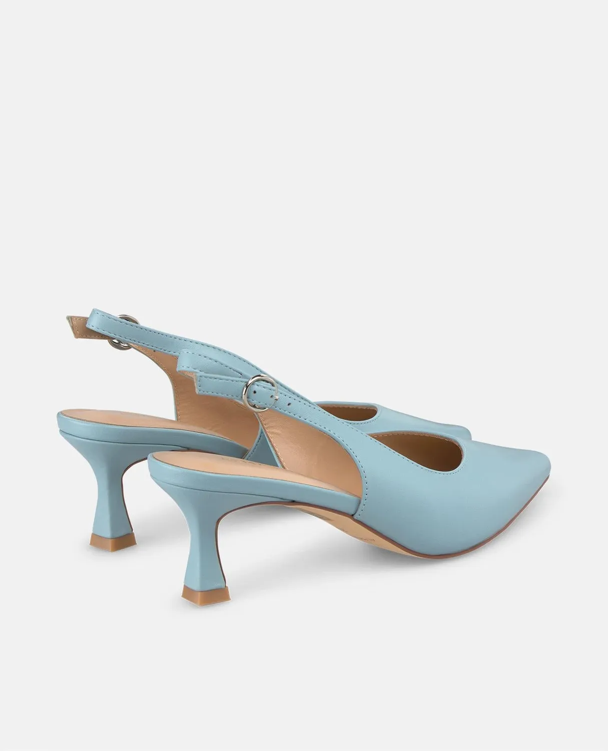 Alma en Pena V250650 escarpins slingback bleu cuir