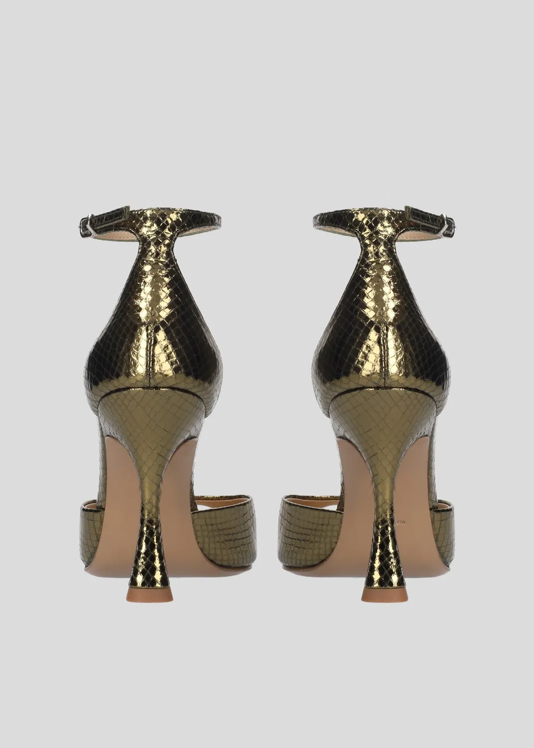 Lola Cruz Kumala Sandal 95 sandales à talon kaki