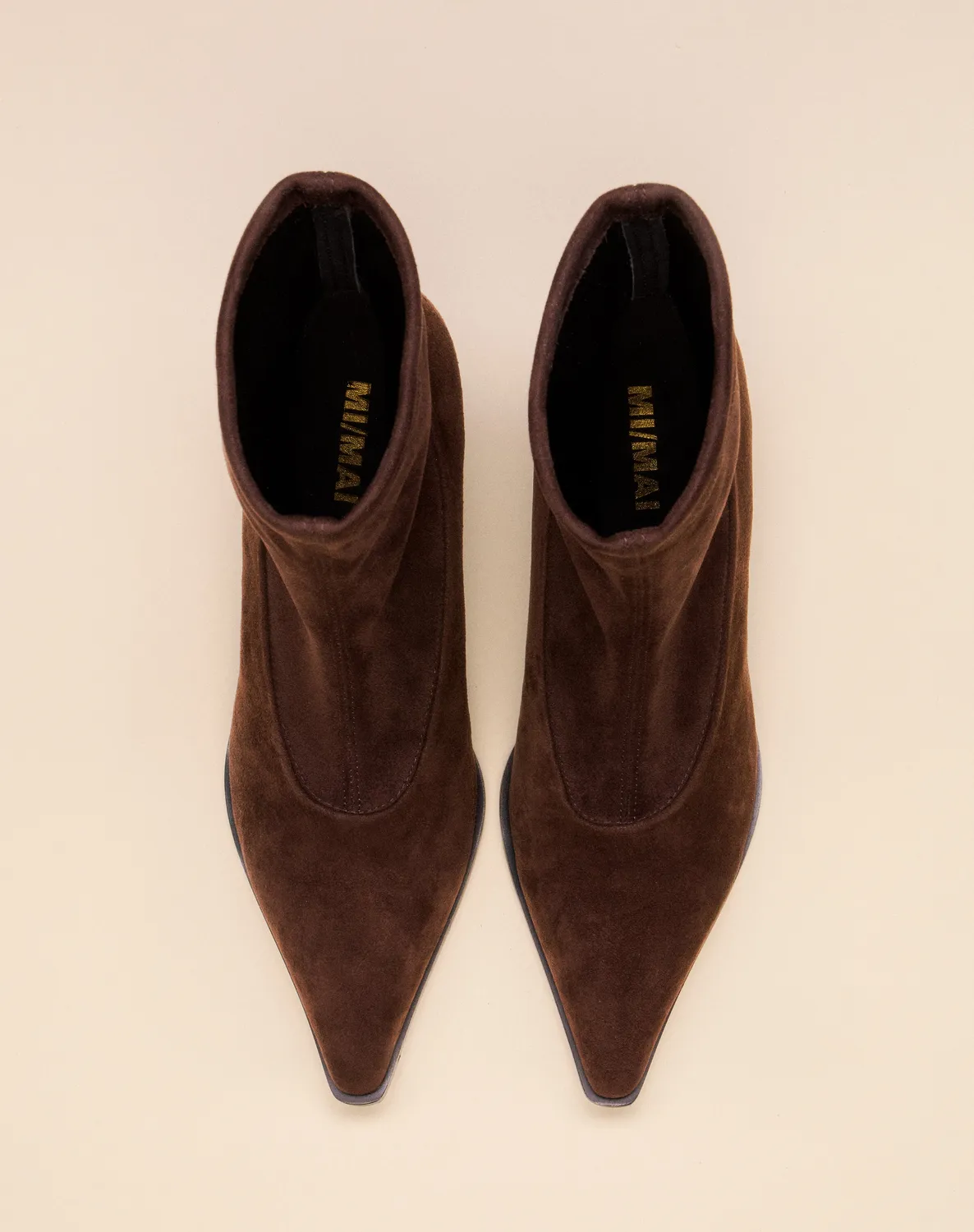 Mi/Mai Ando Chocolate bottines chocolat talon aiguille