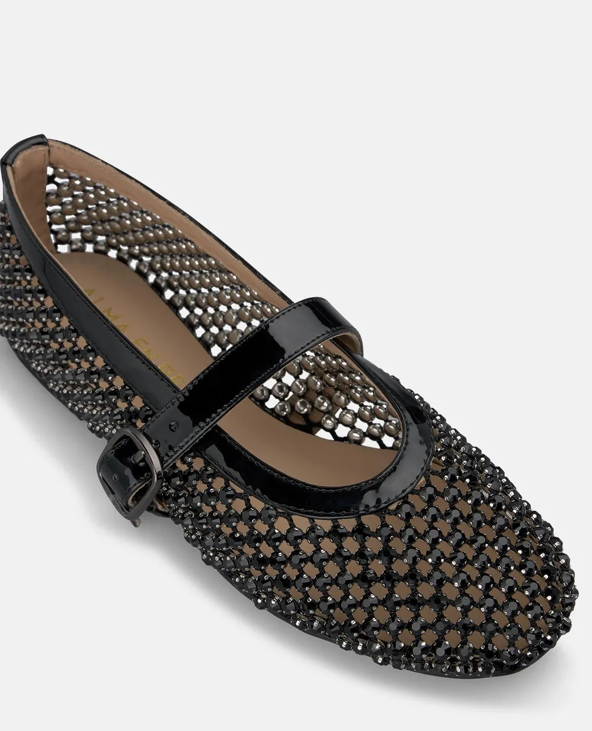 Alma en Pena V261255 ballerines noires strass brillantes