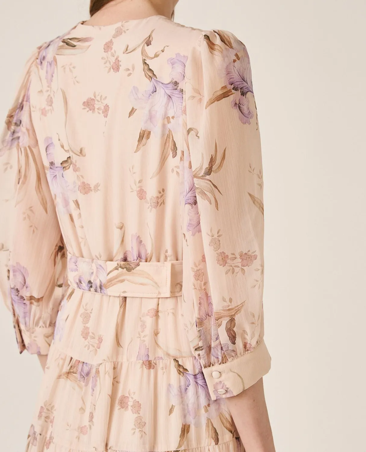 Alma en Pena V26CL0225 Robe longue lilas gaze