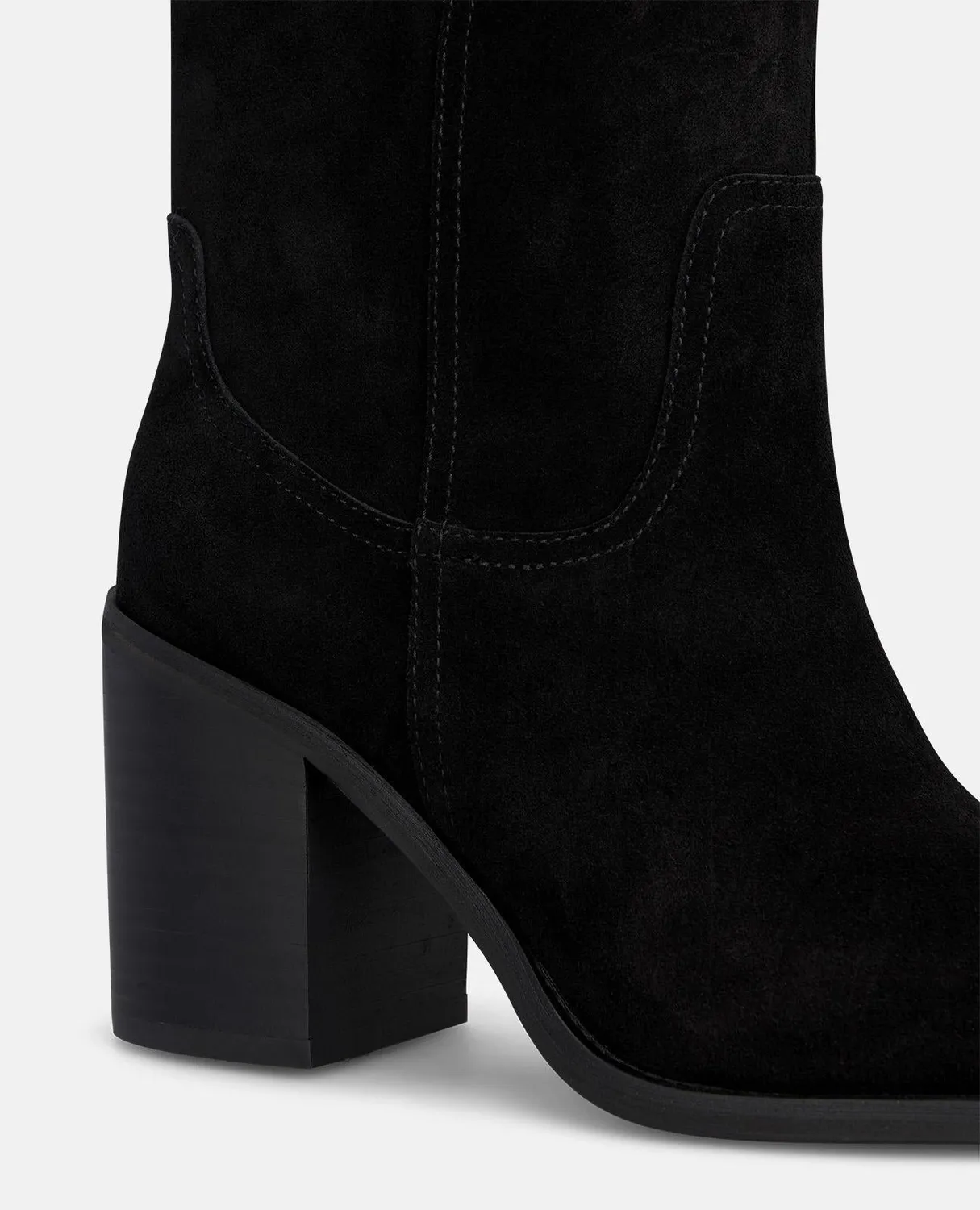 Alma en Pena I2654350C bottes hautes noires daim talon 9 cm