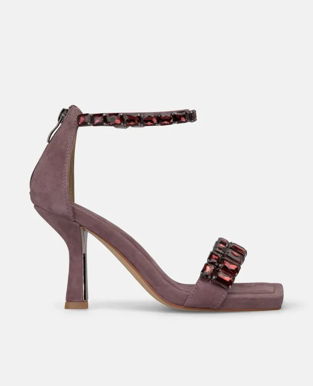 Alma en Pena I250081 sandales talon fin lavande 9 cm strass