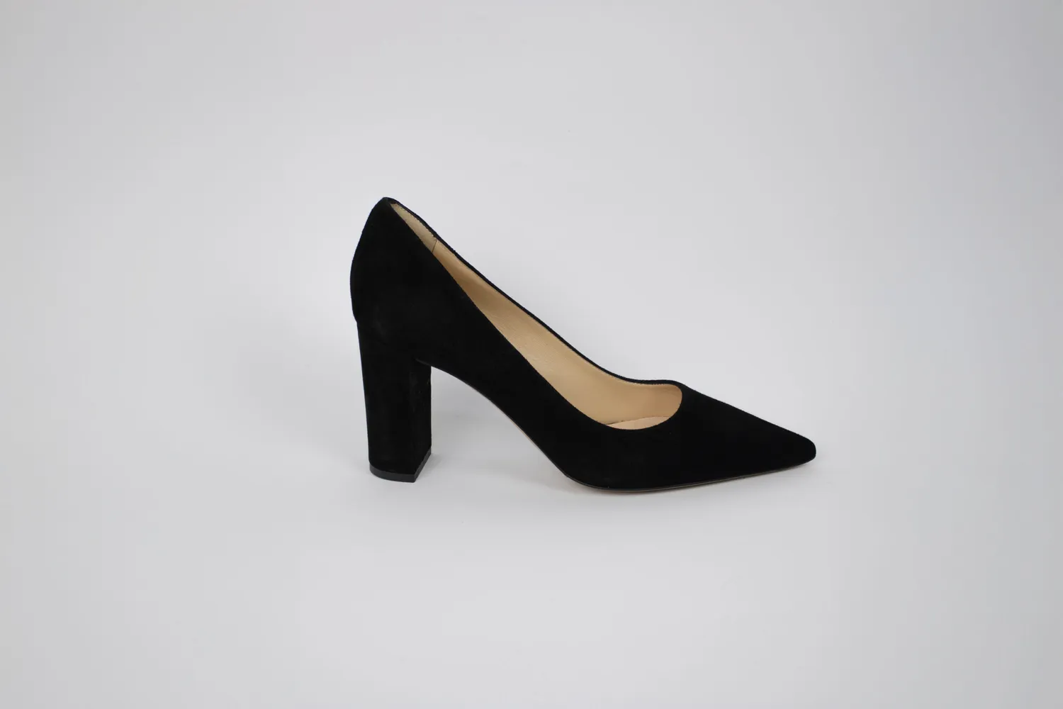 Matteo Pitti Nancy escarpin daim noir 9 cm