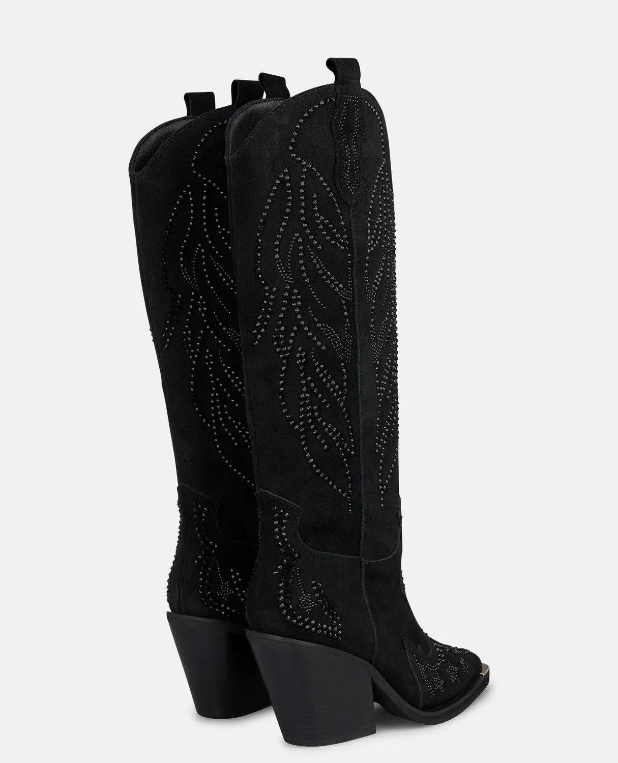 Alma en Pena I260722 bottes cowboy noir daim 8 cm