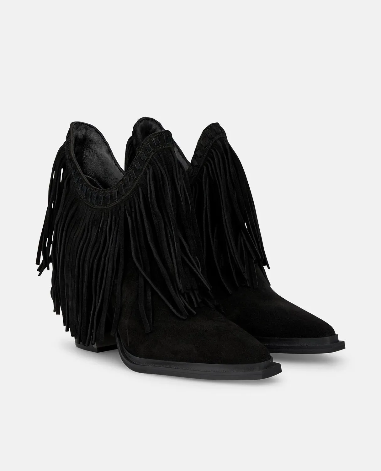 Alma en Pena I250710 bottines cowboy noir cuir talon 9,5 cm