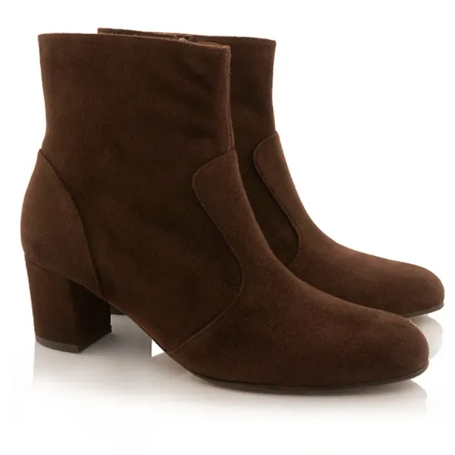 Bégum Paris Sherpa bottine chocolat talon 5 cm