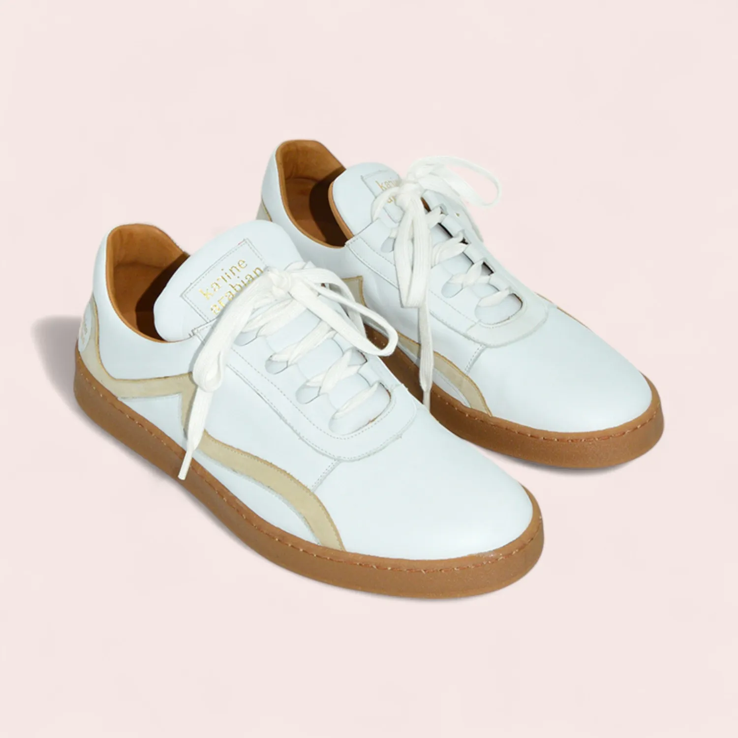 Karine Arabian Nadya sneakers blanc cuir lisse