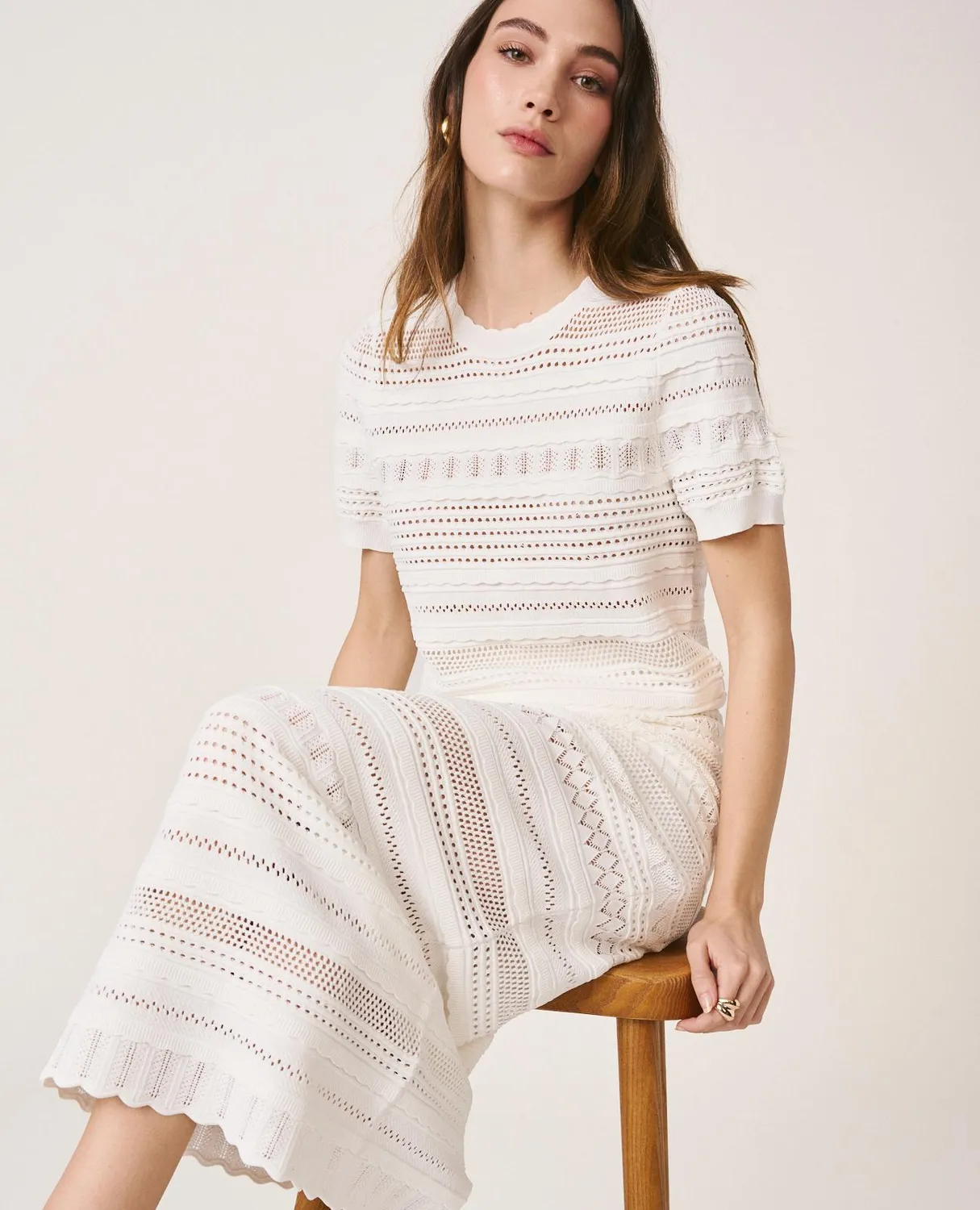 Alma en Pena V26CL0607 top blanc viscose