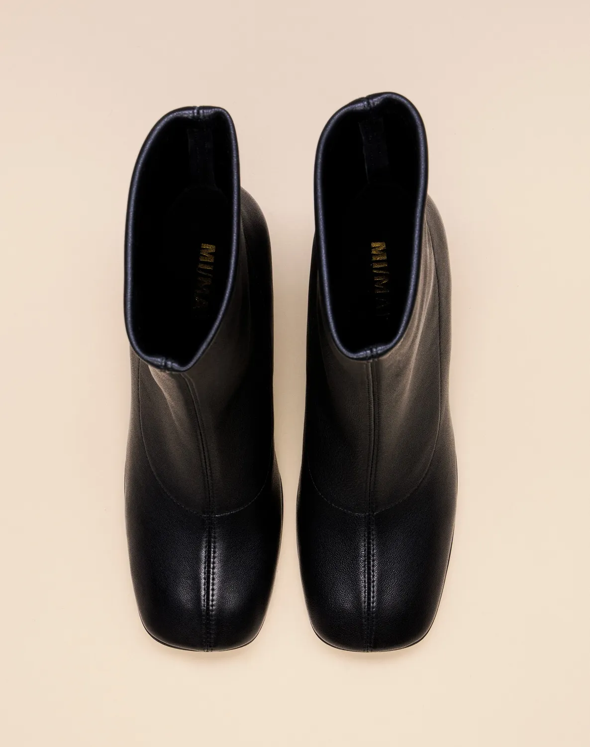 Mi/Mai Rasmus High Black Lamb bottines talon haut