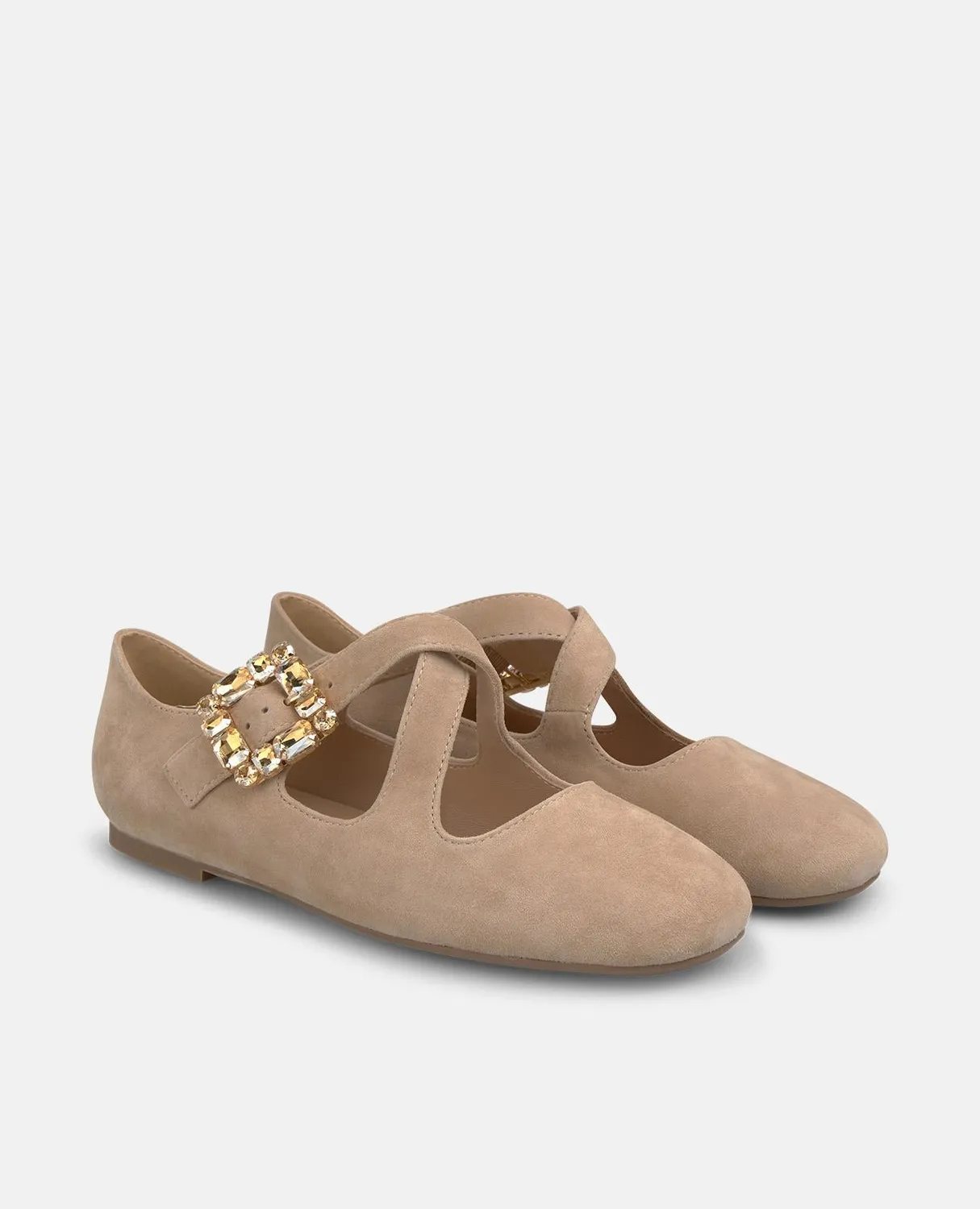 Alma en Pena I260052 ballerines sable boucle cuir