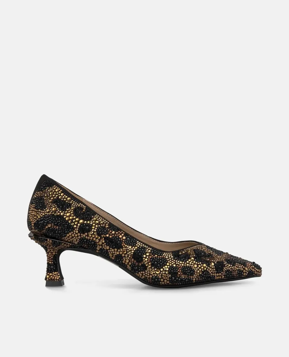 Alma en Pena I250501 escarpins léopard noir talon 6,2 cm