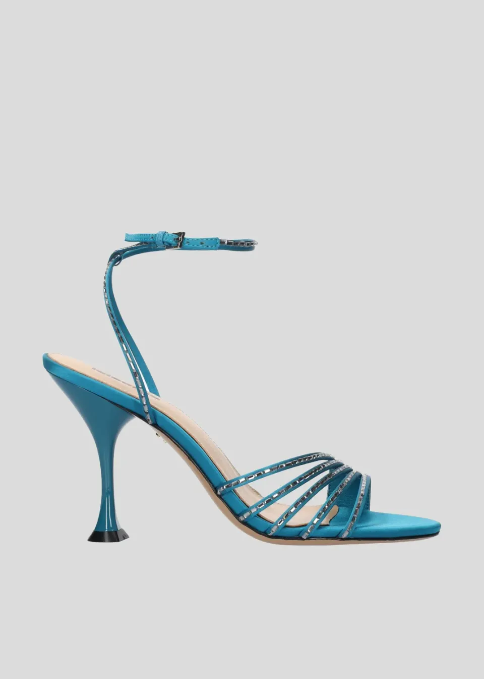 Lola Cruz Emma 90 sandales à talon bleu 9 cm