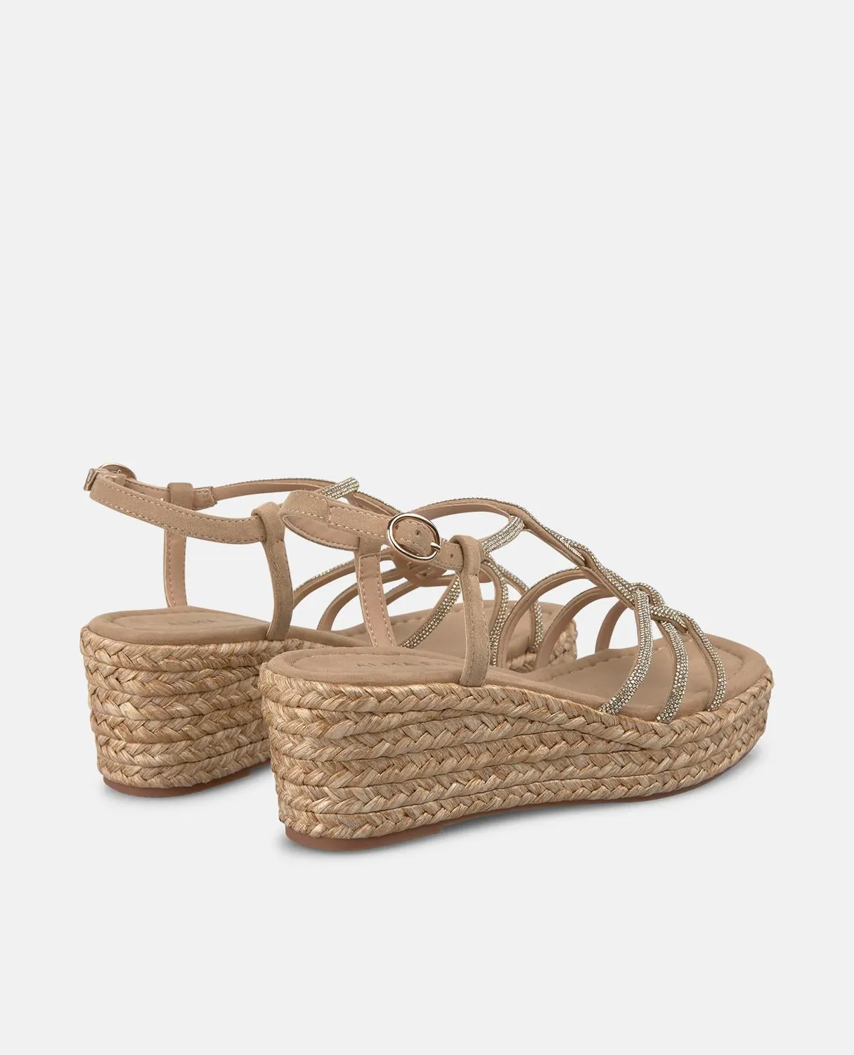 Alma en Pena V2650752 sandales compensées beige 6 cm