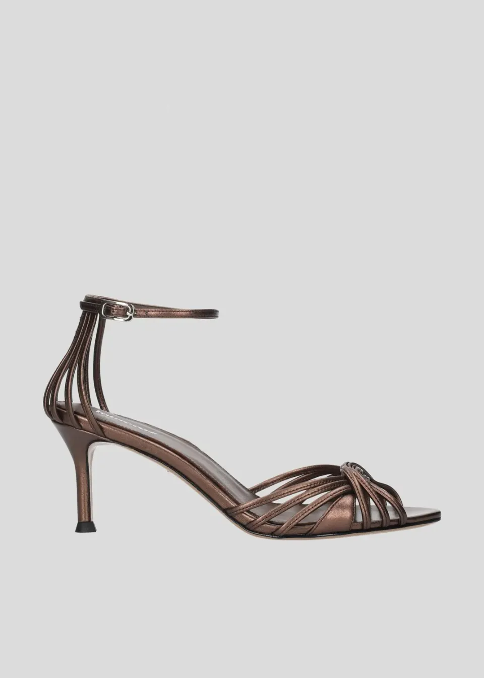 Lola Cruz Heura 65 sandale à talon cuivre