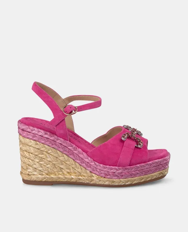 Alma en Pena V2551293 compensées fuchsia strass 9.8 cm