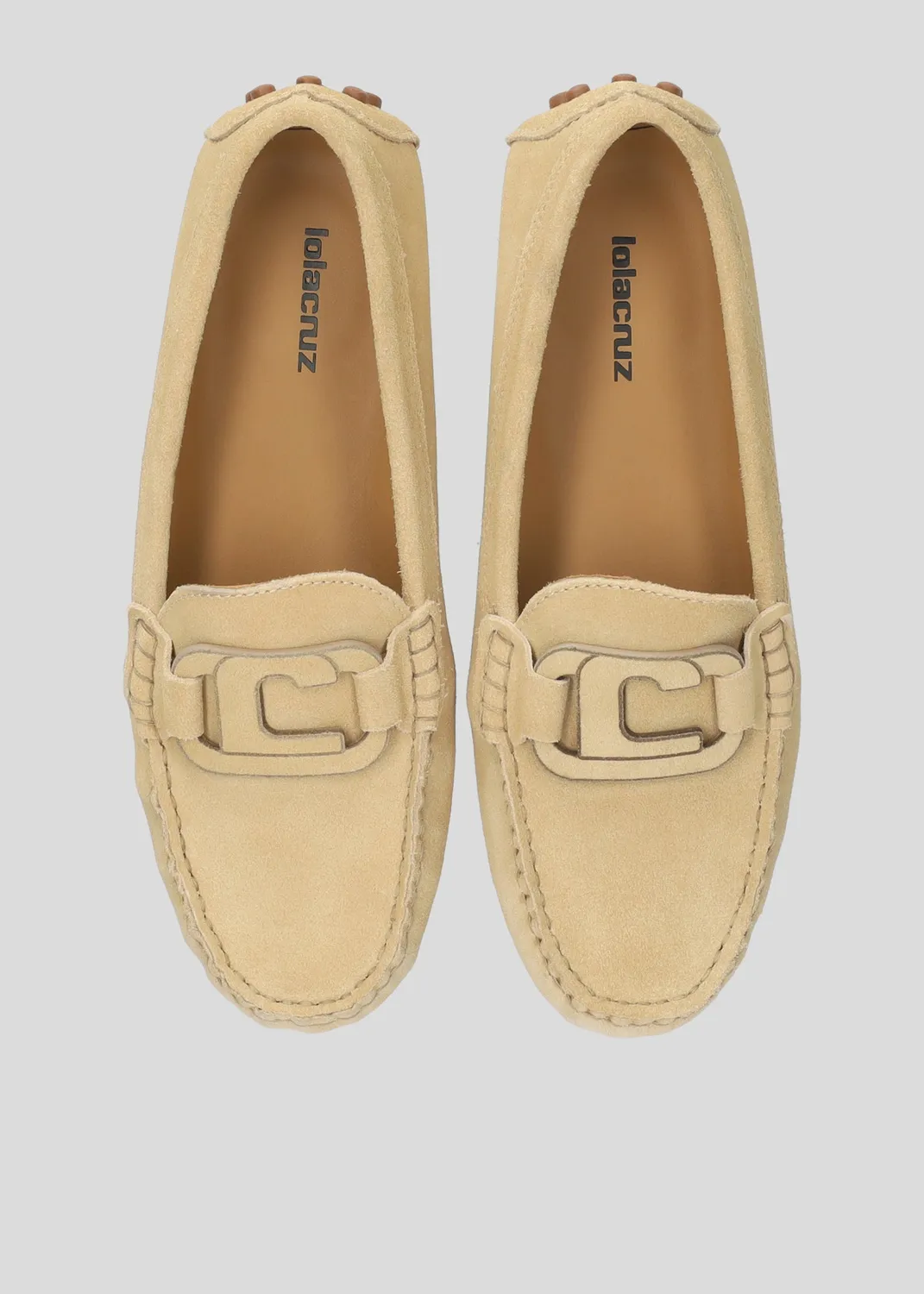 Lola Cruz Margarida mocassins beige