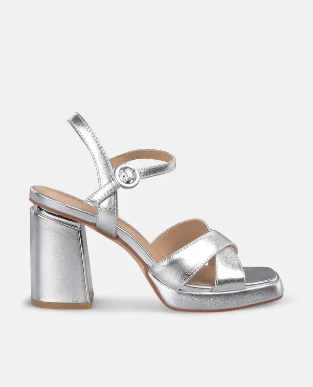 Alma en Pena V250793 sandale talon argenté 8,5 cm
