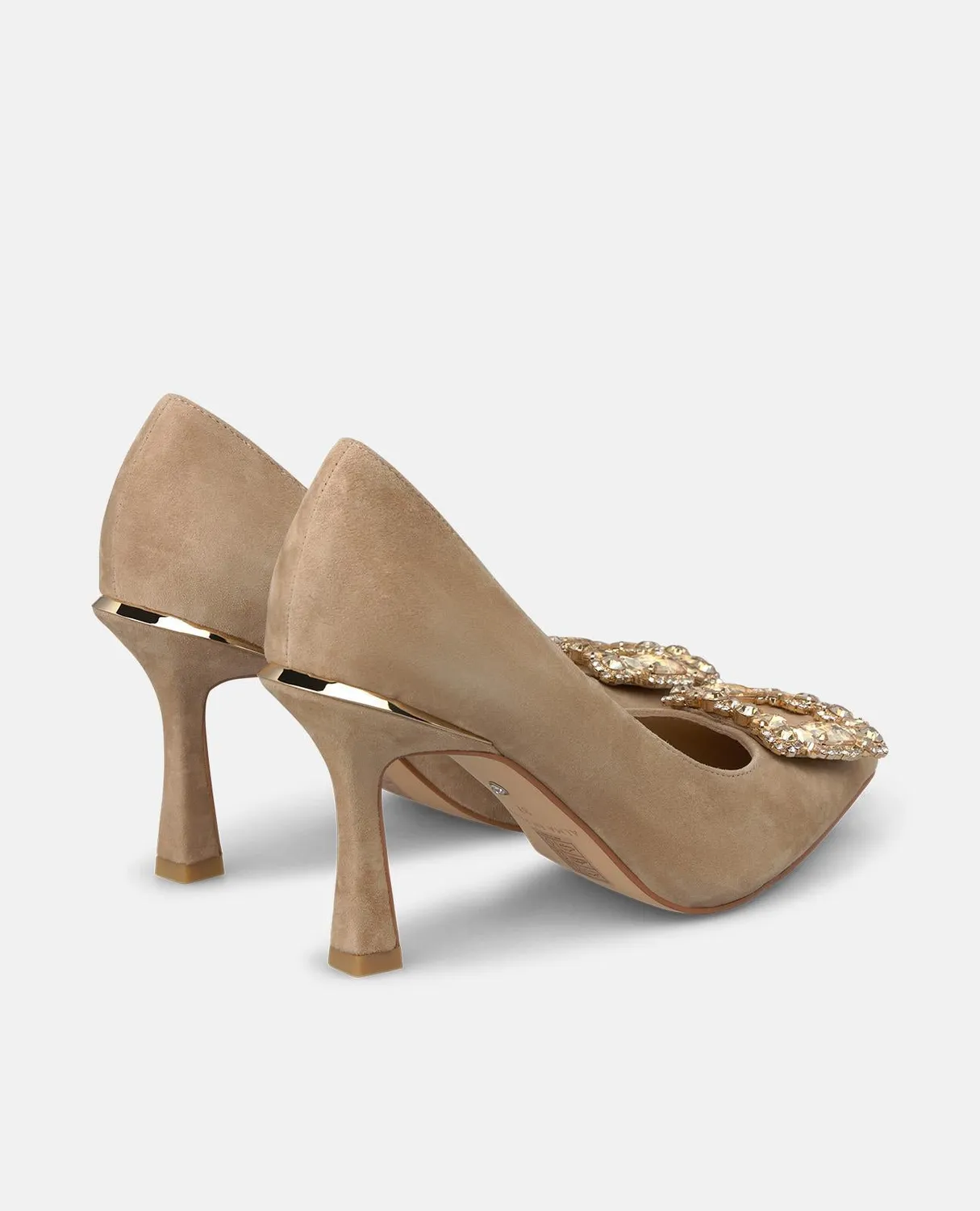 Alma en Pena I260248 escarpins cuir sable fleur