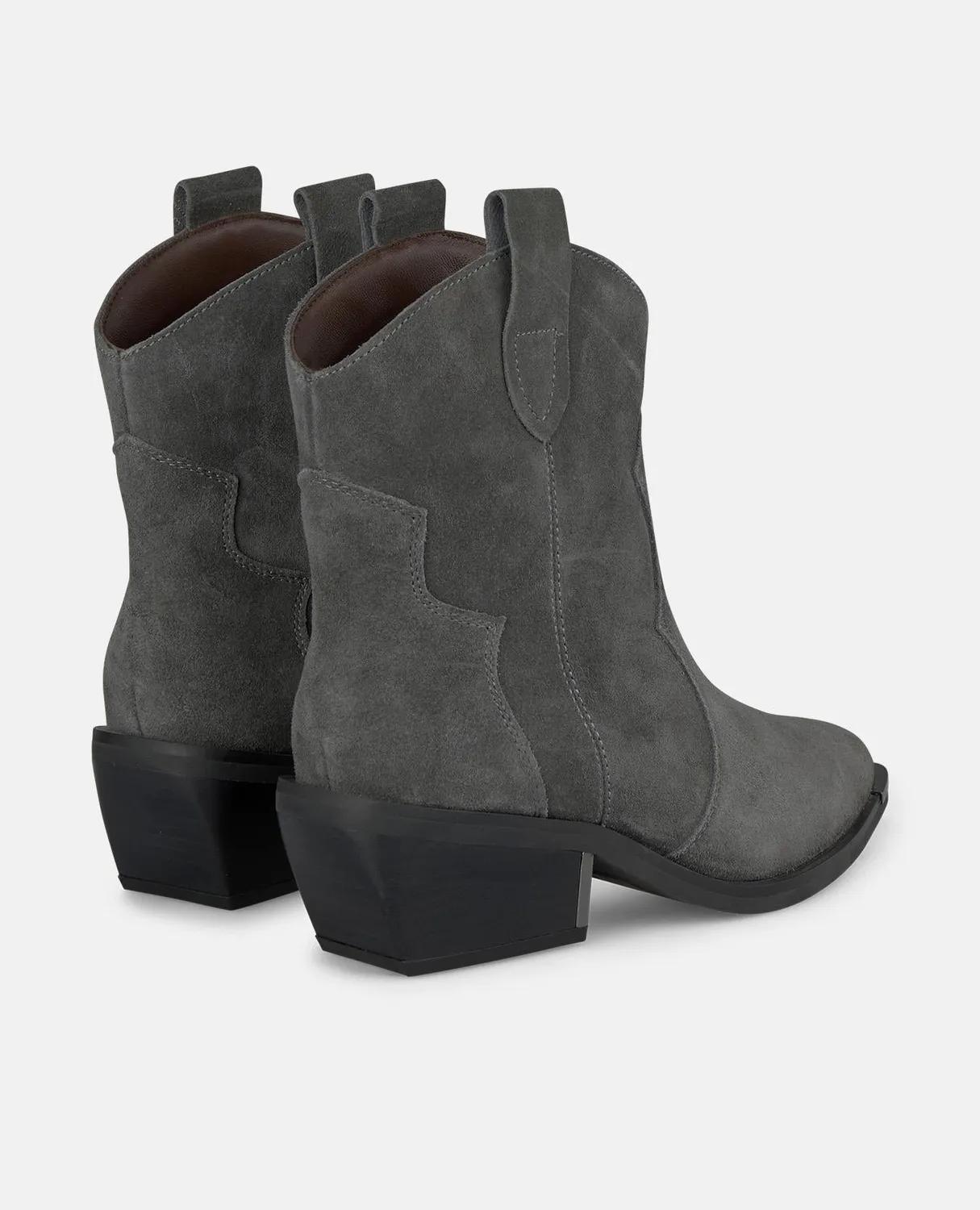 Alma en Pena I250916 bottines cowboy grises talon 4,5 cm