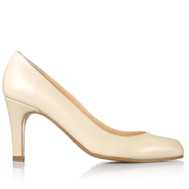 Bégum Paris Narcisse 2 escarpin sable cuir talon 7 cm