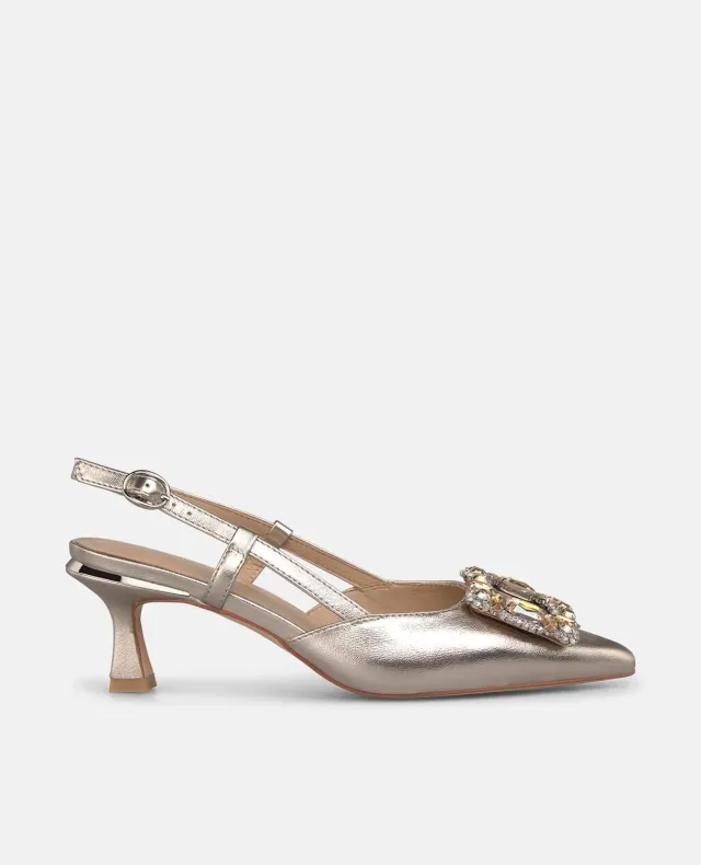 Alma en Pena V262223 Escarpins Bronze Talon 6,2 cm Cuir