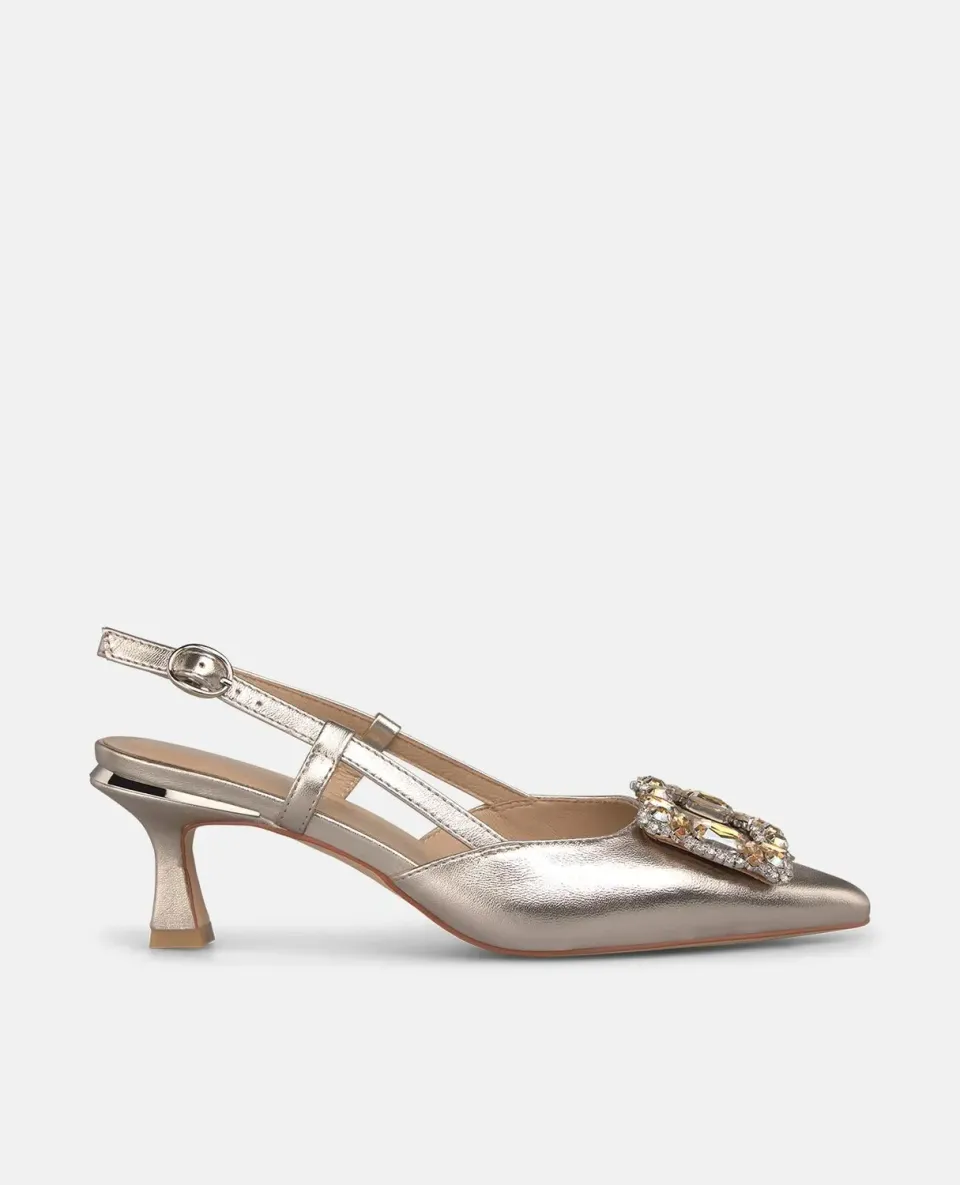 Alma en Pena V262223 Escarpins Bronze Talon 6,2 cm Cuir