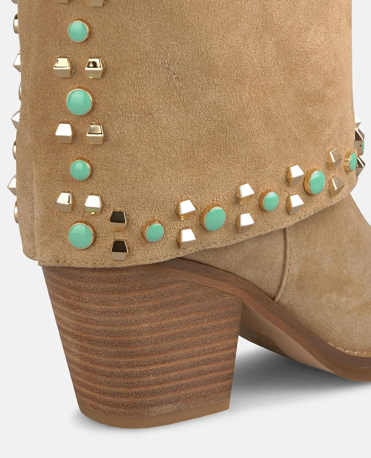 Alma en Pena I260679 bottes santiag sable talon 7 cm