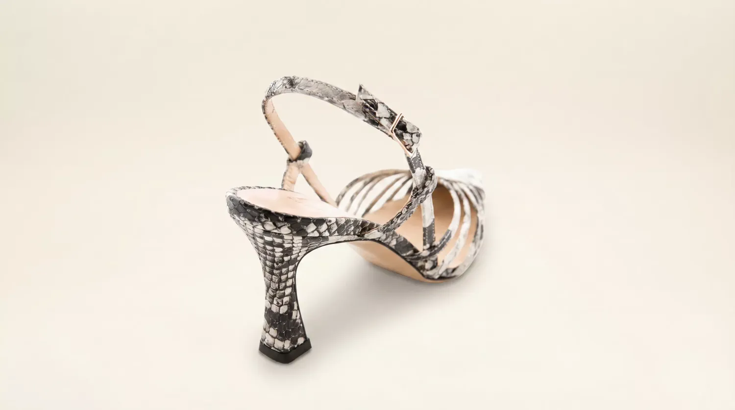 Matteo Pitti Penny slingback python talon aiguille