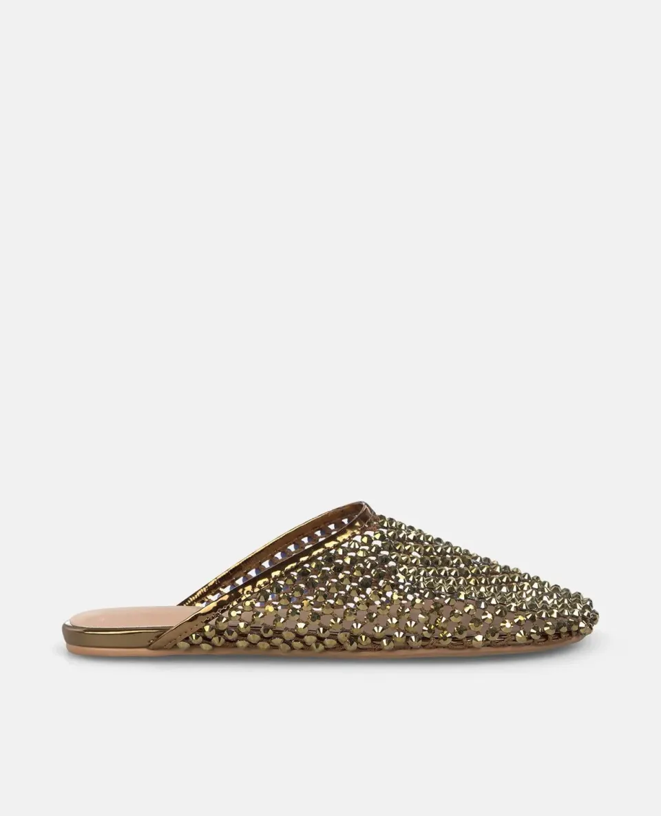 Alma en Pena V261350 mules plates bronze strass